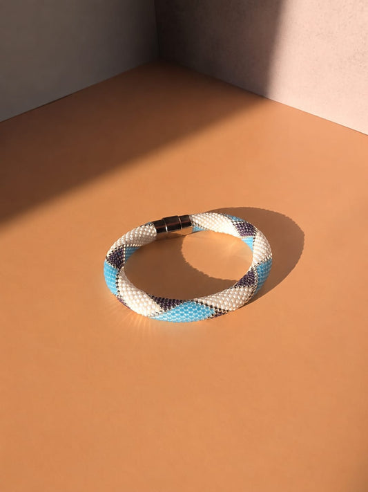 Elegant Rope Bracelet | Handmade Beaded Crochet Bracelet