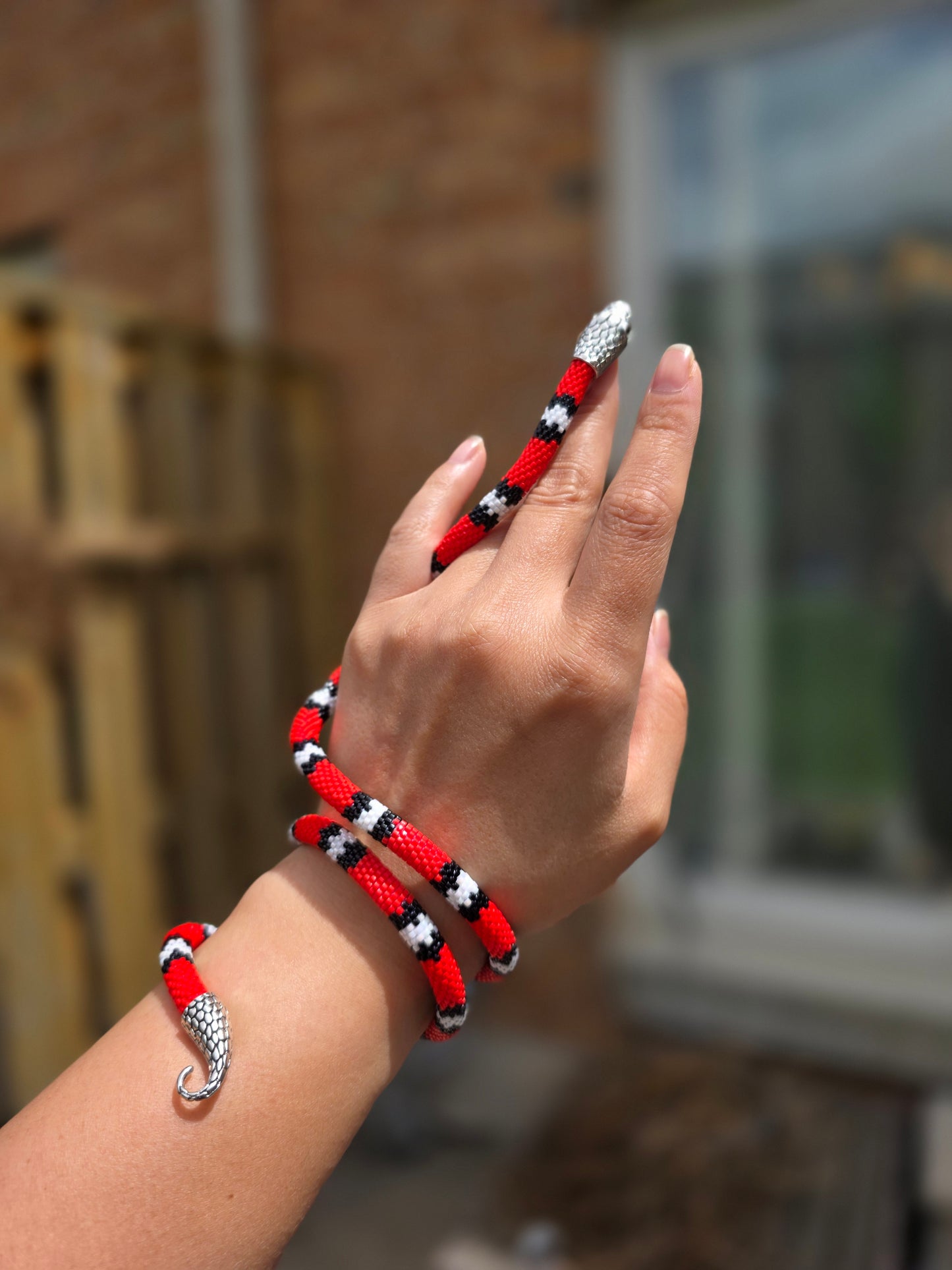 Coral Asp Transformer Necklace & Bracelet
